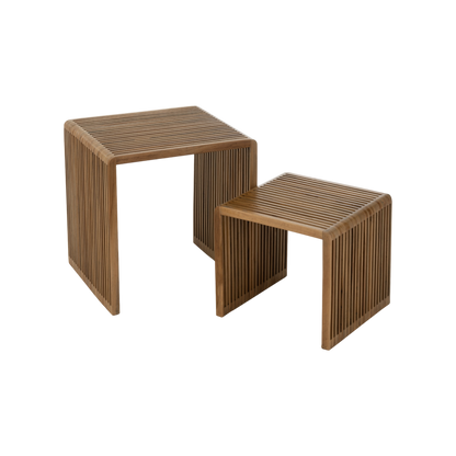 Ensemble de 2 tables basses cubiques