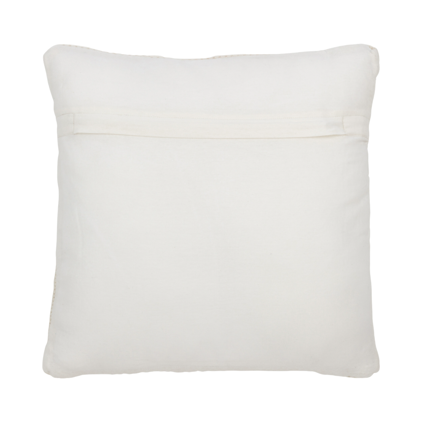 Coussin tissé laine crème