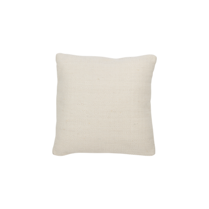 Coussin tissé laine crème