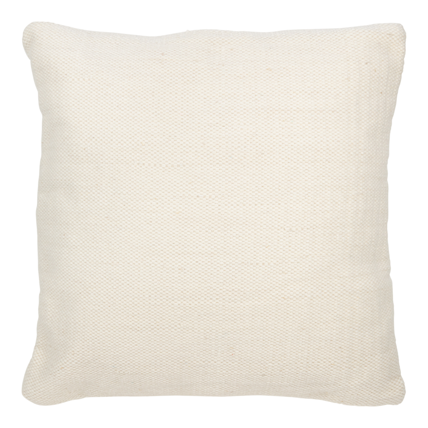 Coussin tissé laine crème