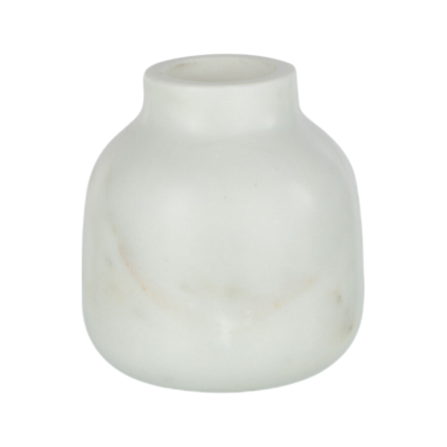 Vase bouteille marbre blanc