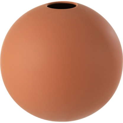 Vase boule rouille