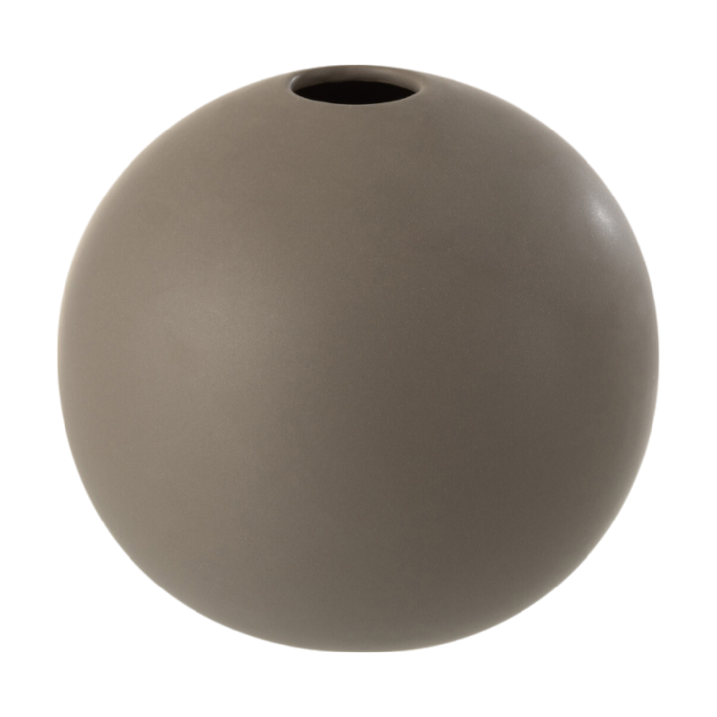 Vase boule gris foncé