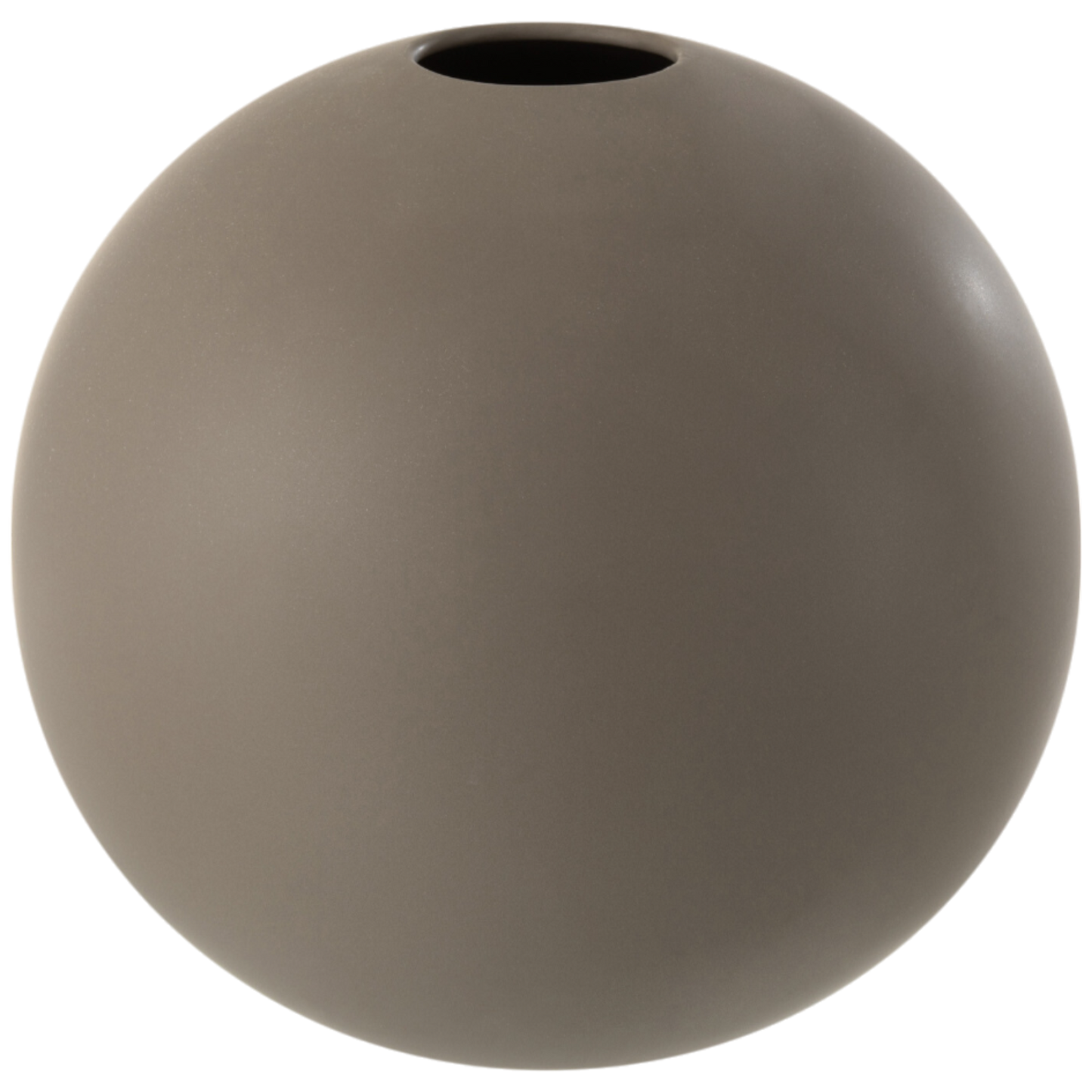 Vase boule gris foncé