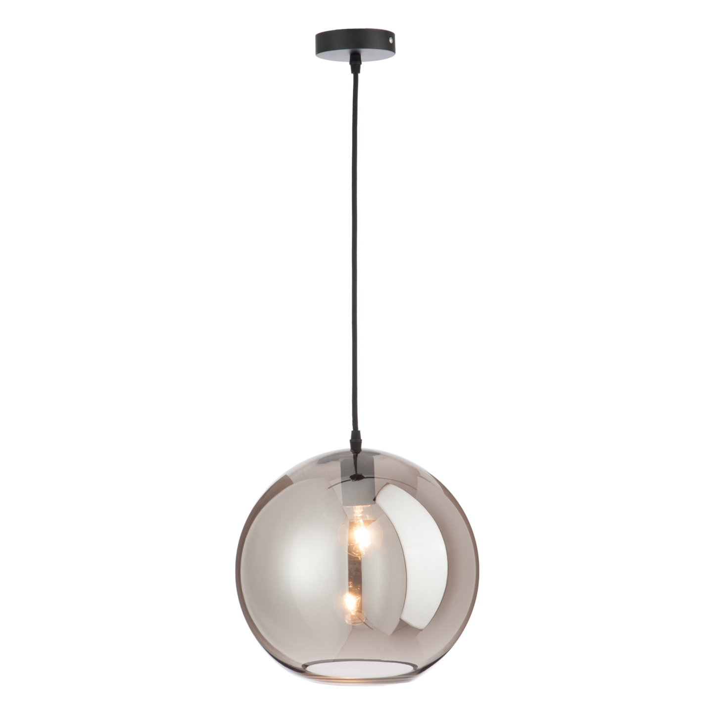 Lampe boule verre miroir