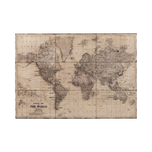 ANTIQUE METAL PLANISPHERE GRAY