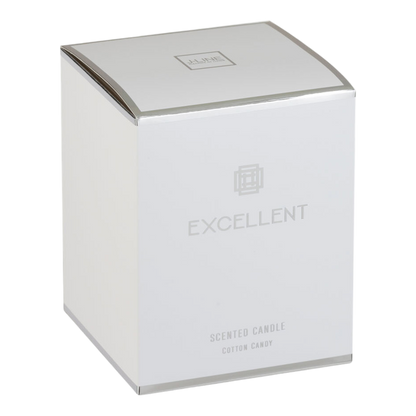 Bougie parfumée "excellent" Cotton Candy Argent