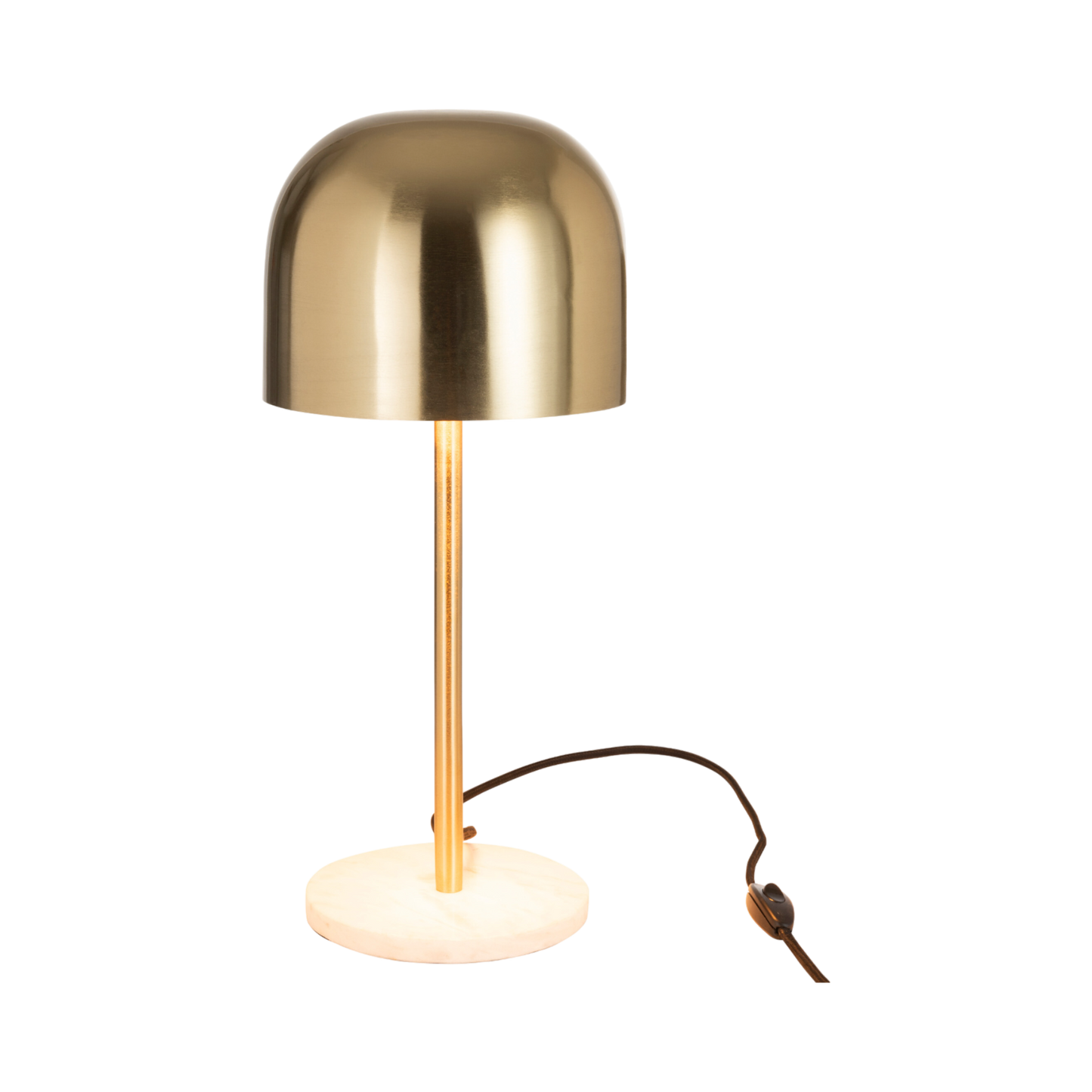 QUEEN LAMP METAL/GOLD MARBLE