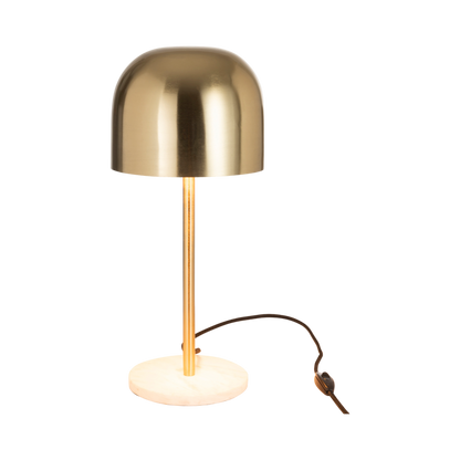 QUEEN LAMP METAL/GOLD MARBLE