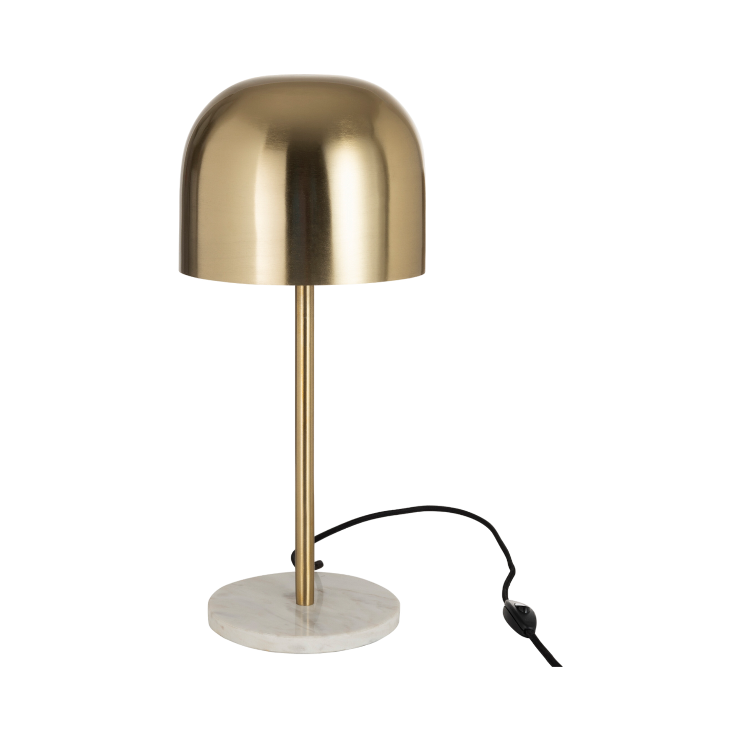 QUEEN LAMP METAL/GOLD MARBLE