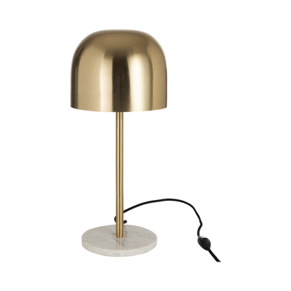 QUEEN LAMP METAL/GOLD MARBLE