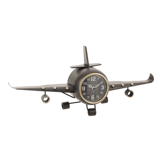 Horloge avion en métal antique