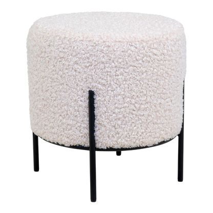 Pouf blanc Alford
