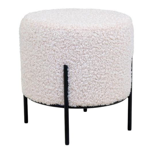 Pouf blanc Alford