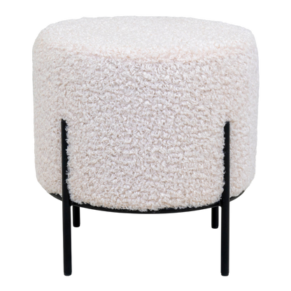 Pouf blanc Alford