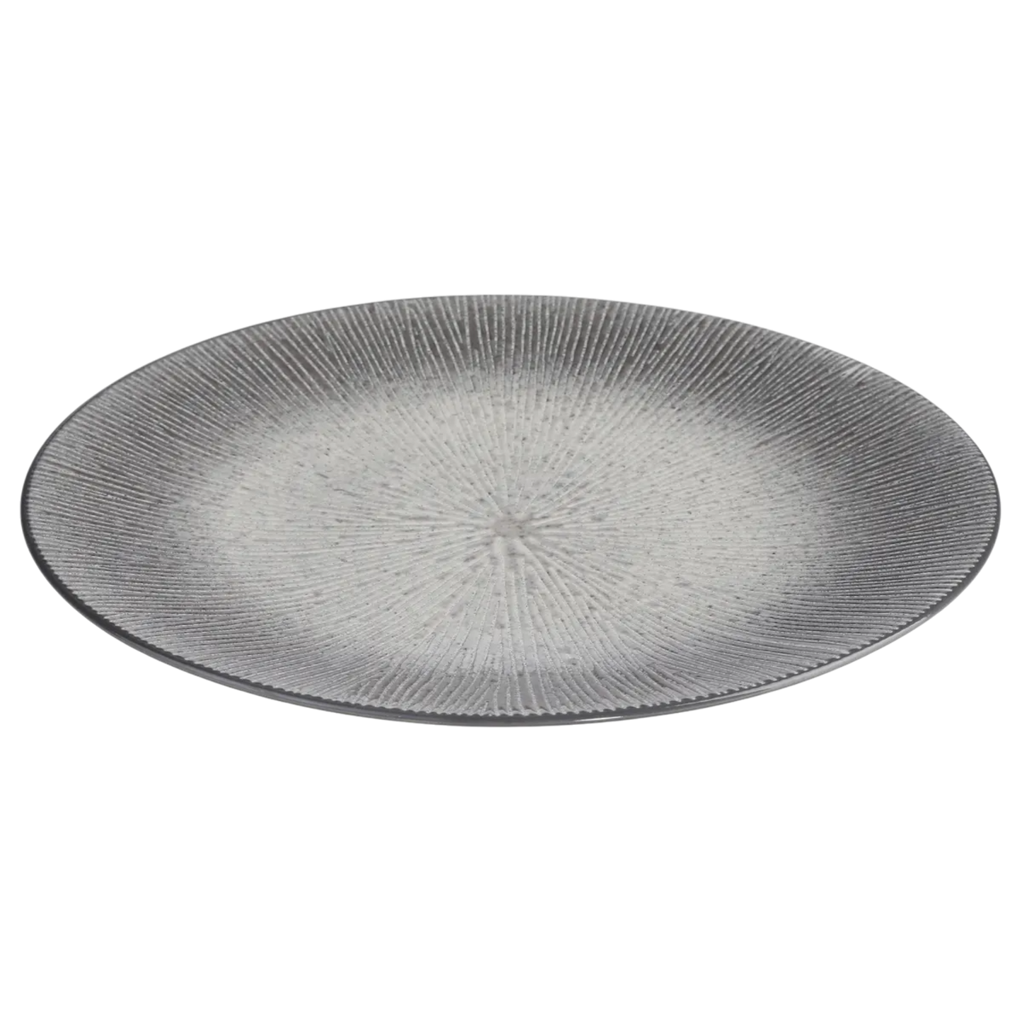 Assiette plate "Atelier" D27cm gris