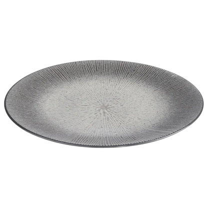 Assiette plate "Atelier" D27cm gris