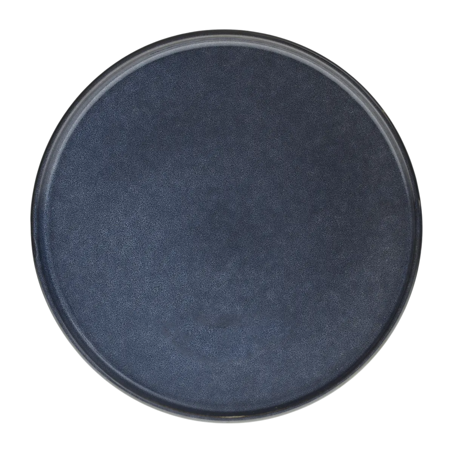 Assiette plate "Terre inconnue" D27cm bleu