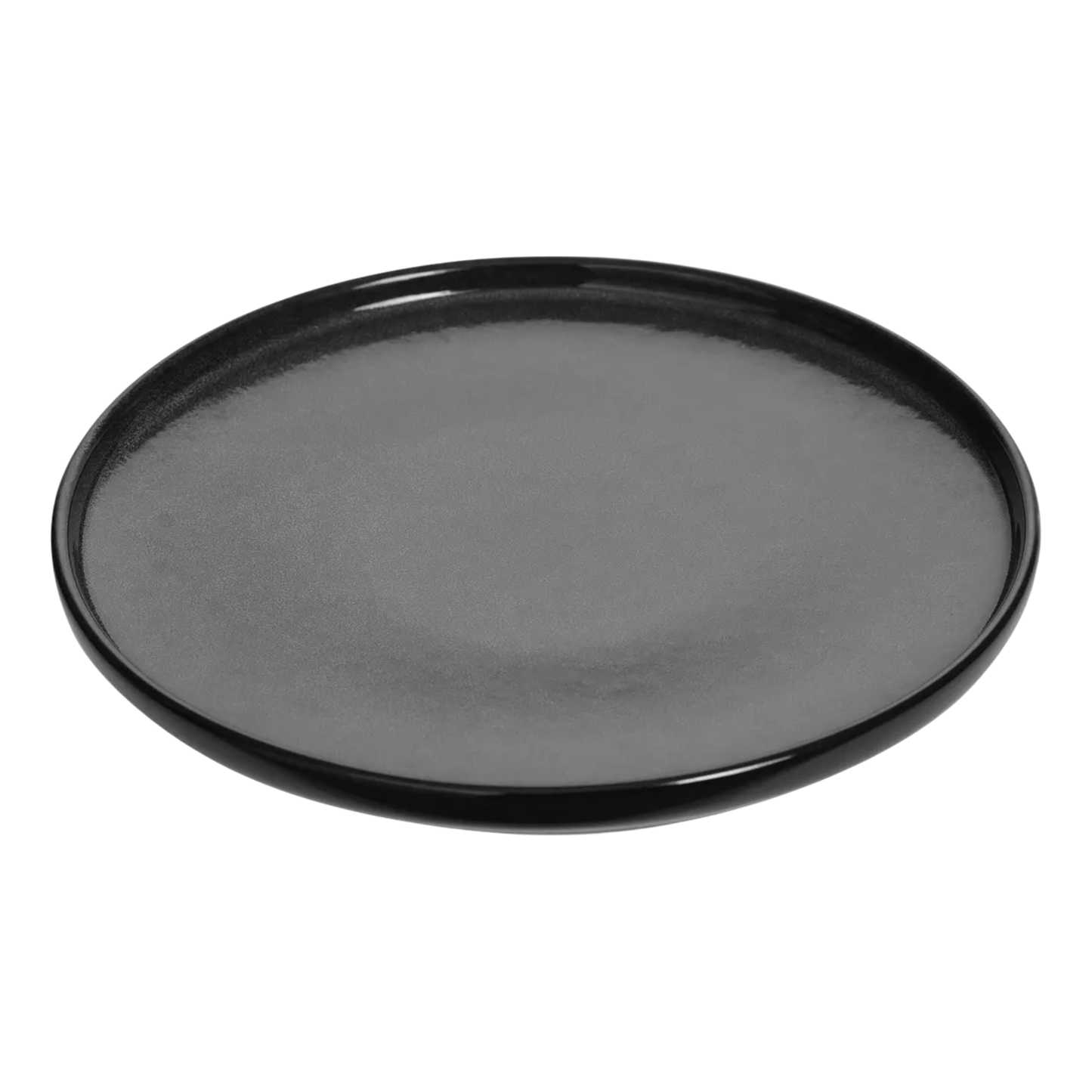 Assiette plate "Terre inconnue" D27cm noir