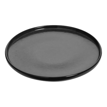 Assiette plate "Terre inconnue" D27cm noir