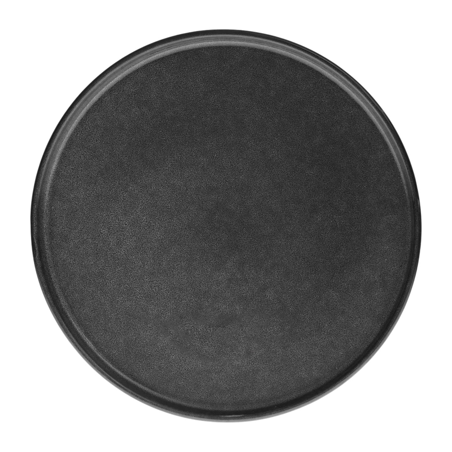 Assiette plate "Terre inconnue" D27cm noir