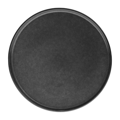 Assiette plate "Terre inconnue" D27cm noir