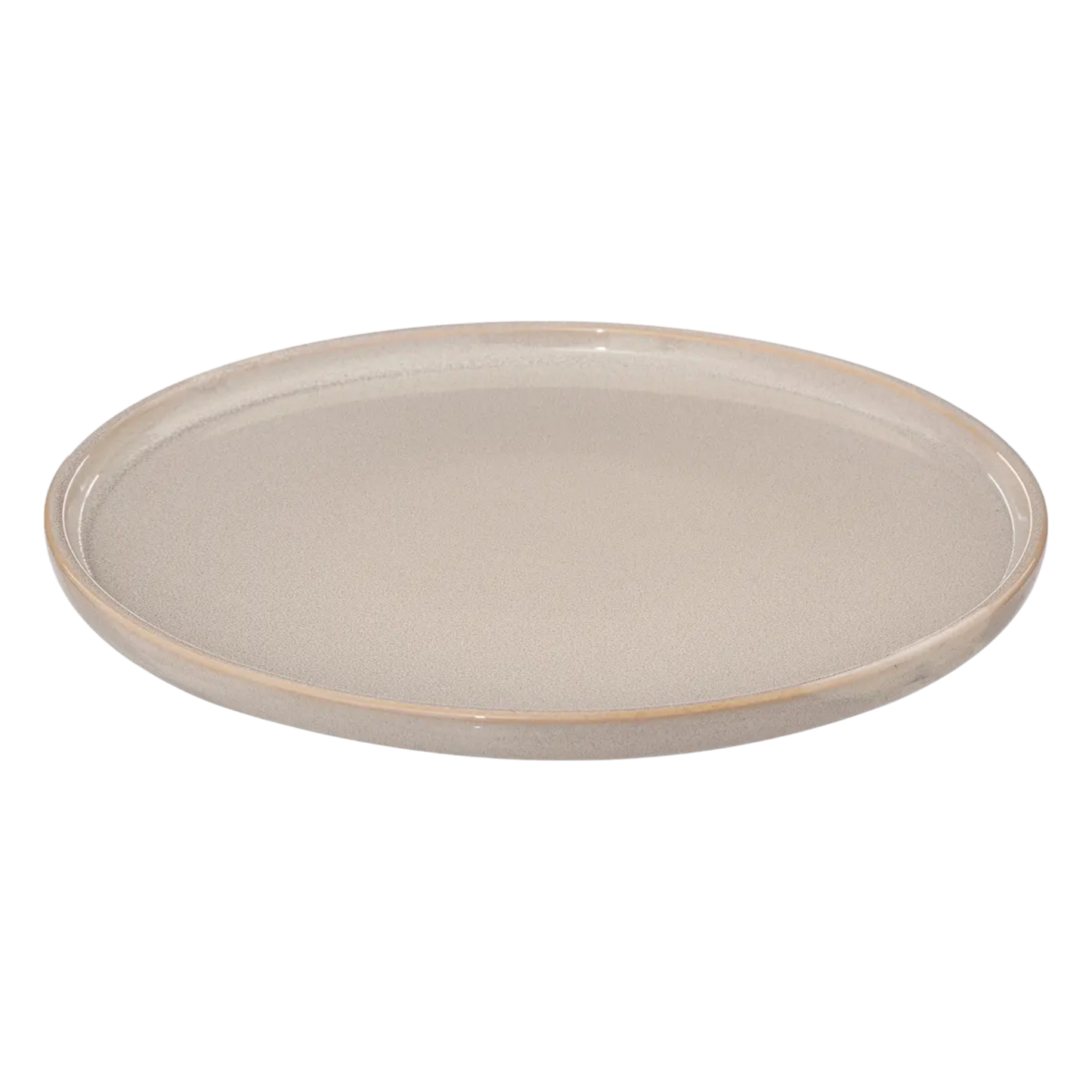 Assiette plate "Terre inconnue" D27cm beige