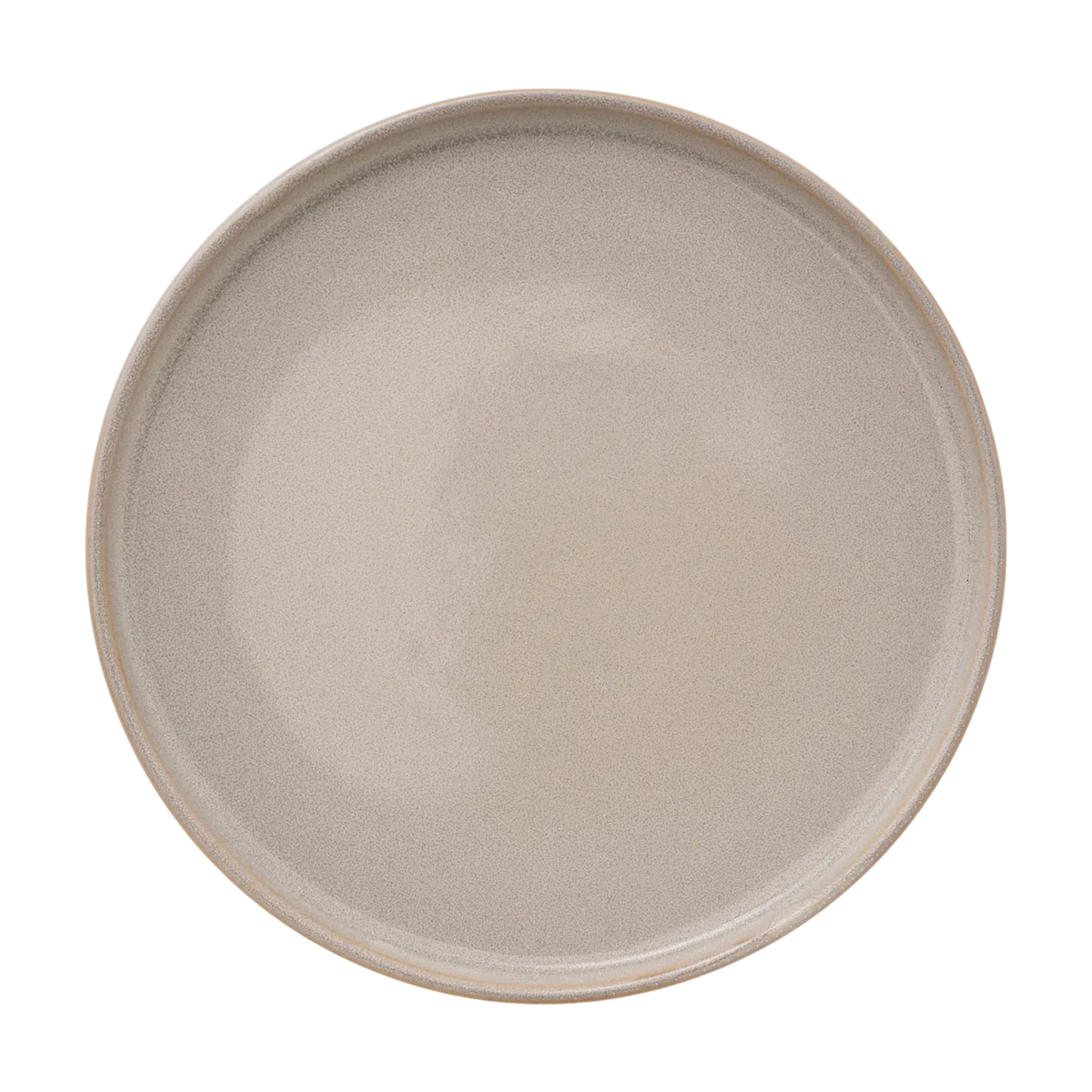 Assiette plate "Terre inconnue" D27cm beige