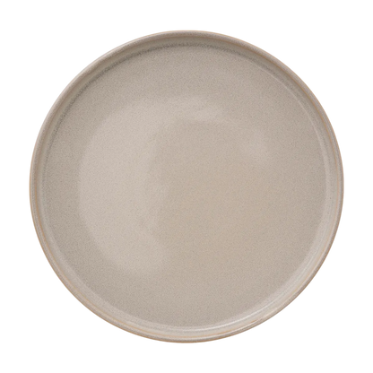 Assiette plate "Terre inconnue" D27cm beige