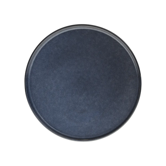 Assiette dessert "Terre inconnue" D21cm bleu