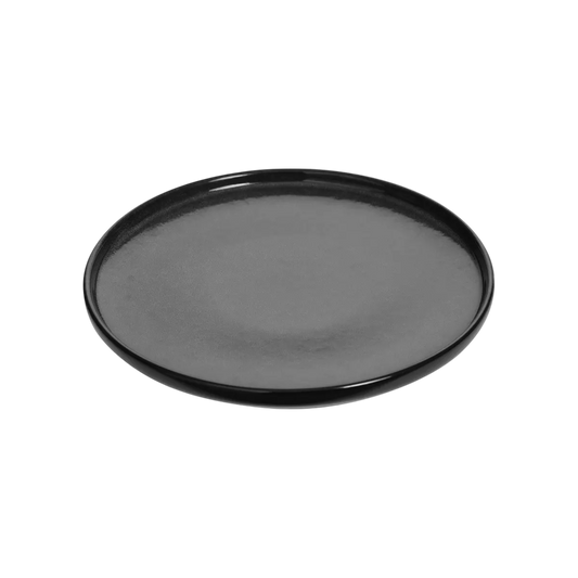 Assiette dessert "Terre inconnue" D21cm noir