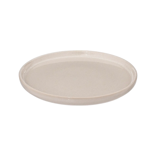 Assiette dessert "Terre inconnue" D21cm beige