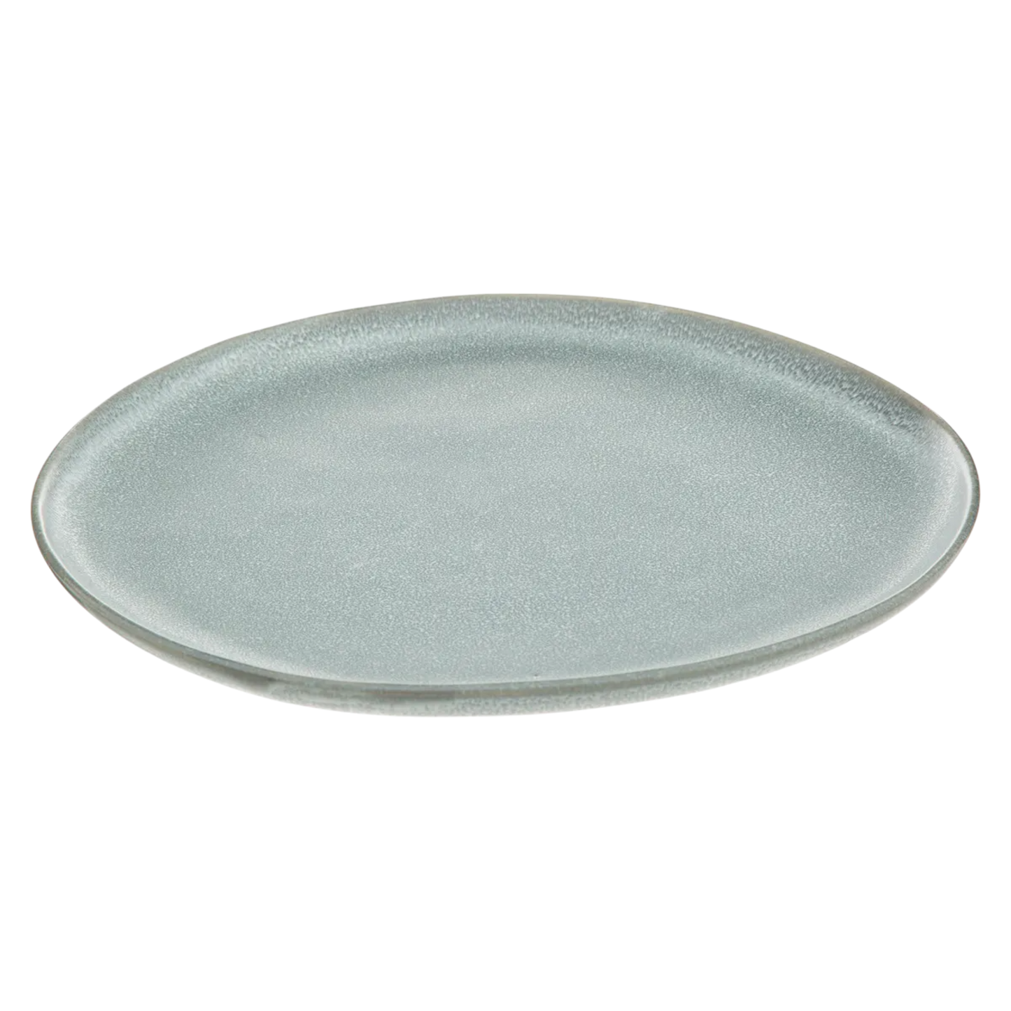 Assiette plate "Spring Water" D27cm gris/vert