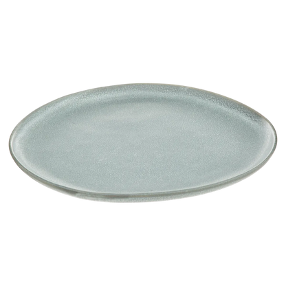 Assiette plate "Spring Water" D27cm gris/vert