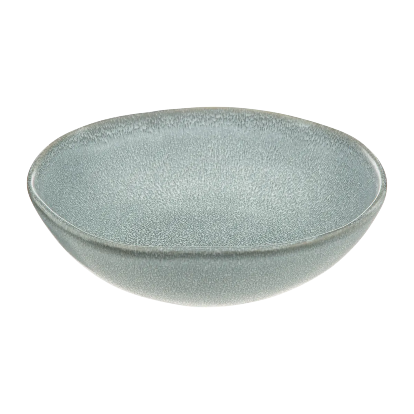 Assiette creuse "Spring Water" D19cm gris/vert