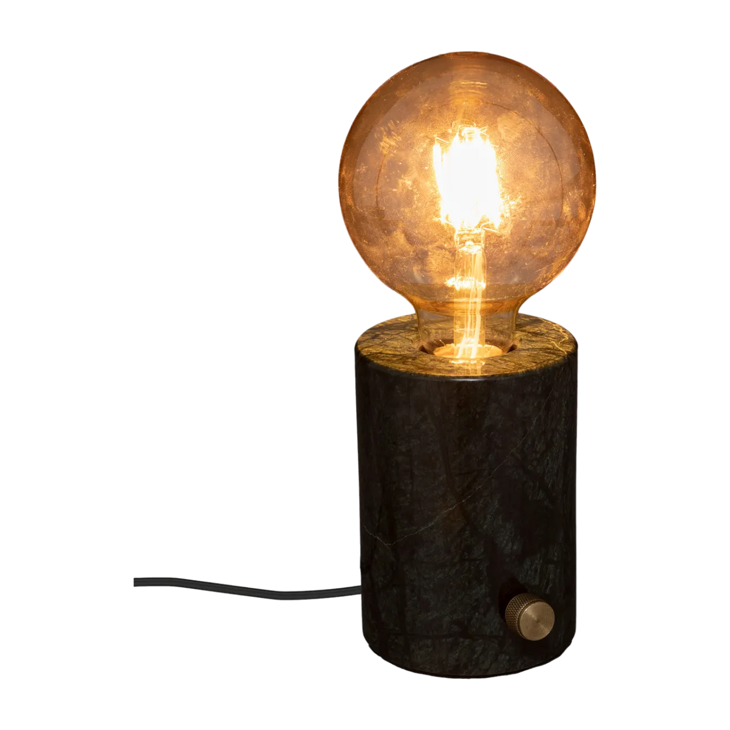 Lampe socle "Saba" marbre noir