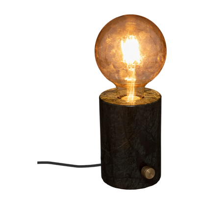 Lampe socle "Saba" marbre noir