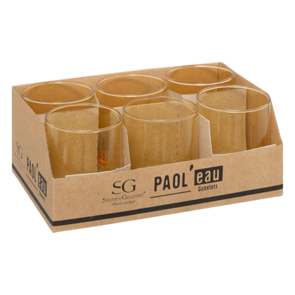 Lot de 6 Verres à eau Paol'eau Jaune