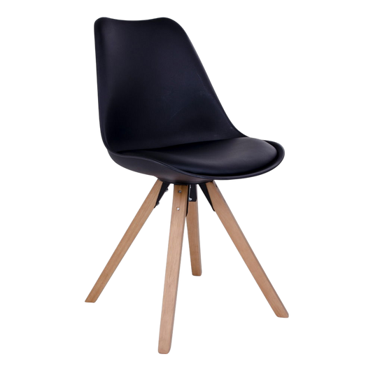 Chaise de salle à manger Bergen (ensemble de 2) noir
