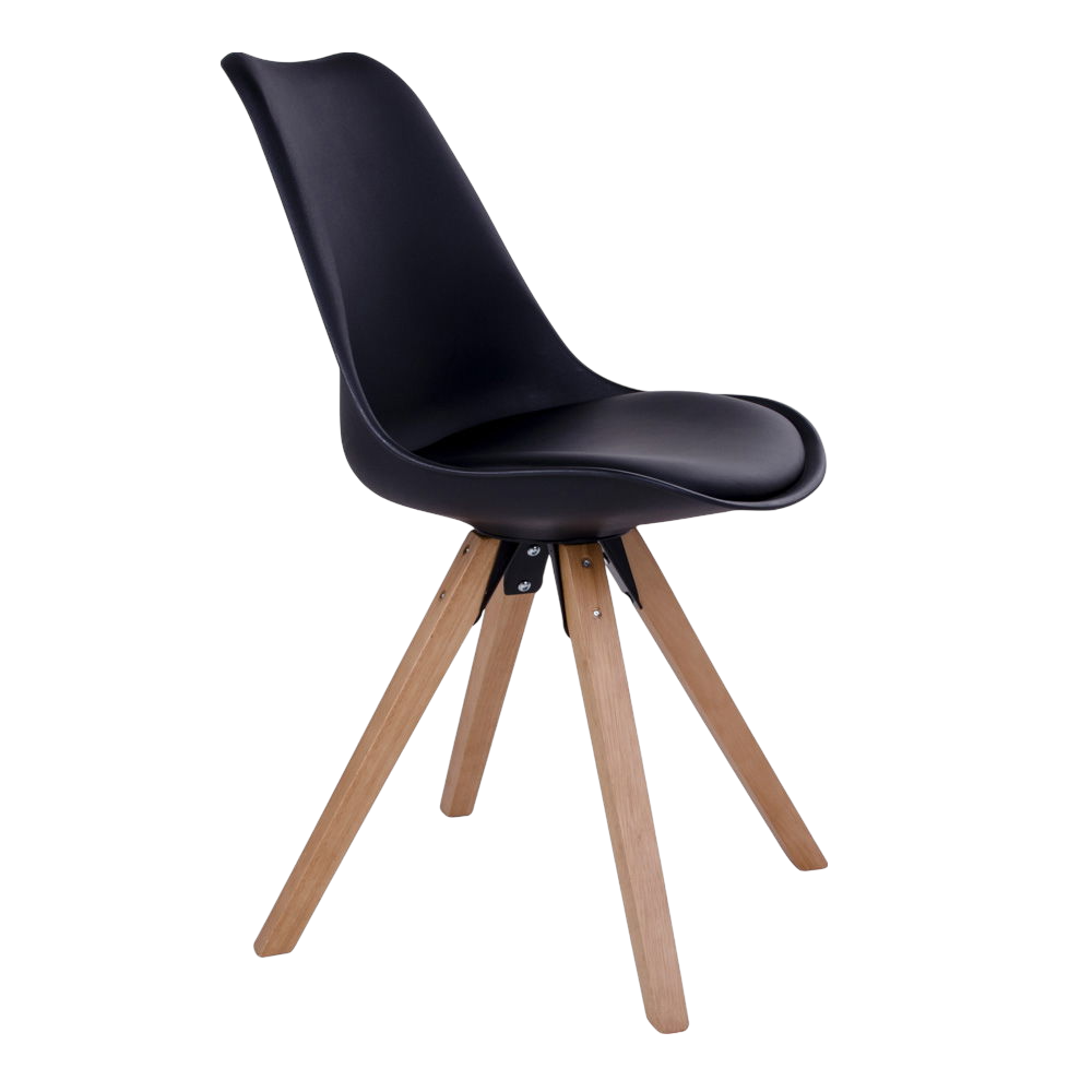 Chaise de salle à manger Bergen (ensemble de 2) noir