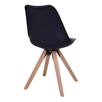 Chaise de salle à manger Bergen (ensemble de 2) noir