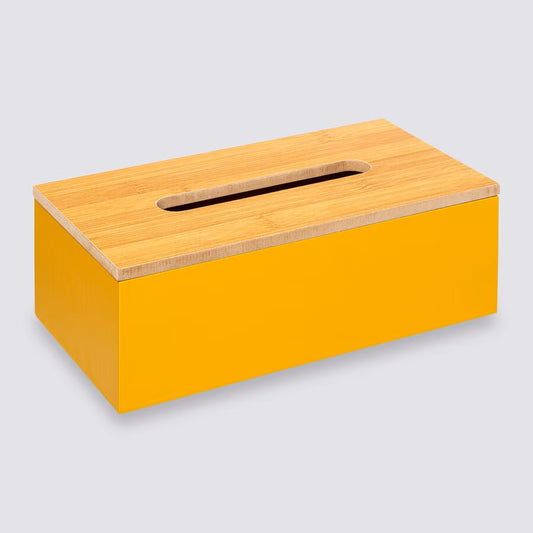 Boîte à mouchoirs, Jaune Moutarde