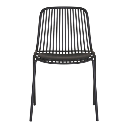 Chaise de jardin Branson (ensemble de 4 chaises) Noir