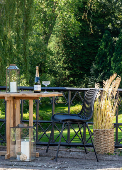 Chaise de jardin Branson (ensemble de 4 chaises) Noir