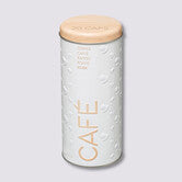 Boîte à café capsules métal, Blanc
