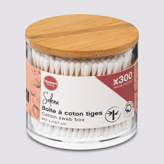 Boîte 300 cotons-tiges, Bambou