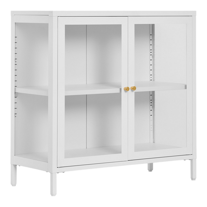 Meuble vitrine blanc Dalby