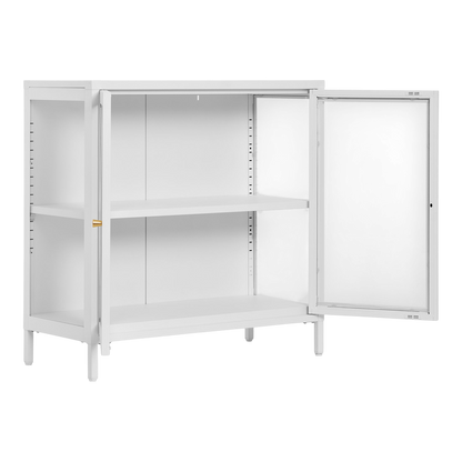 Meuble vitrine blanc Dalby