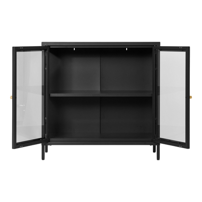 Meuble vitrine noir  Dalby