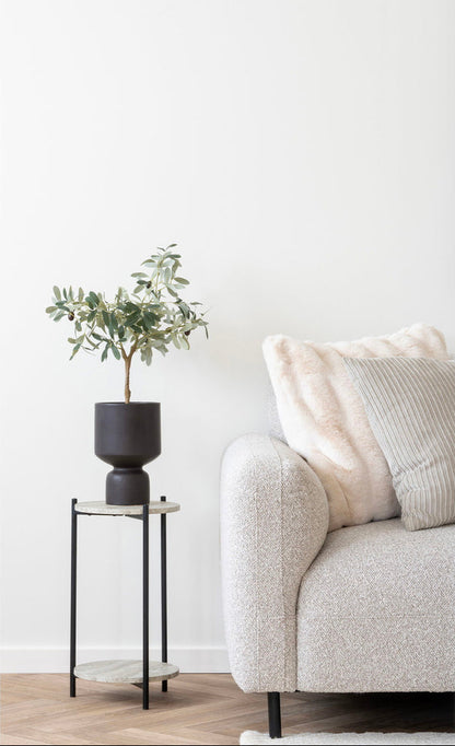 Coussin blanc Galena